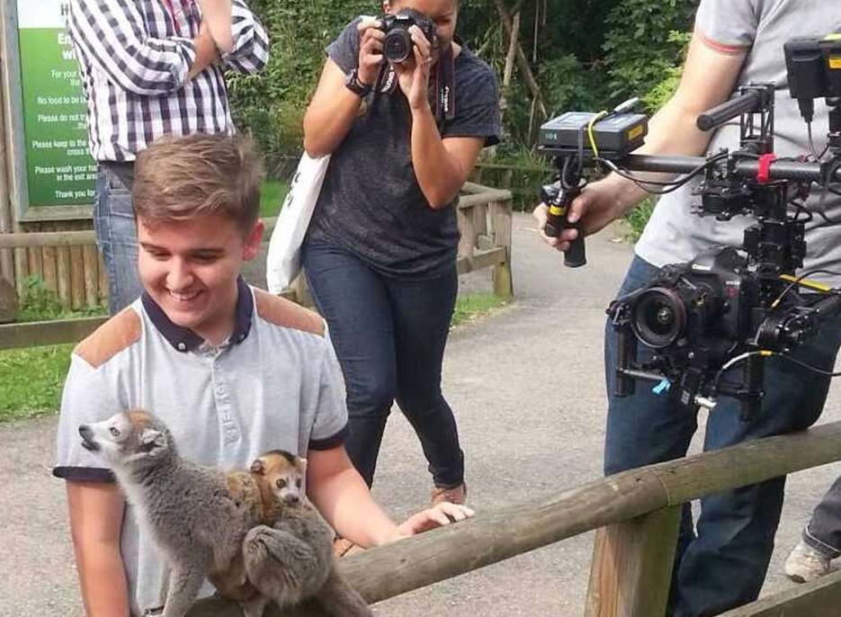 Patrick Cantellow was lucky enough to be asked to star in a promotional film about Howletts Zoo