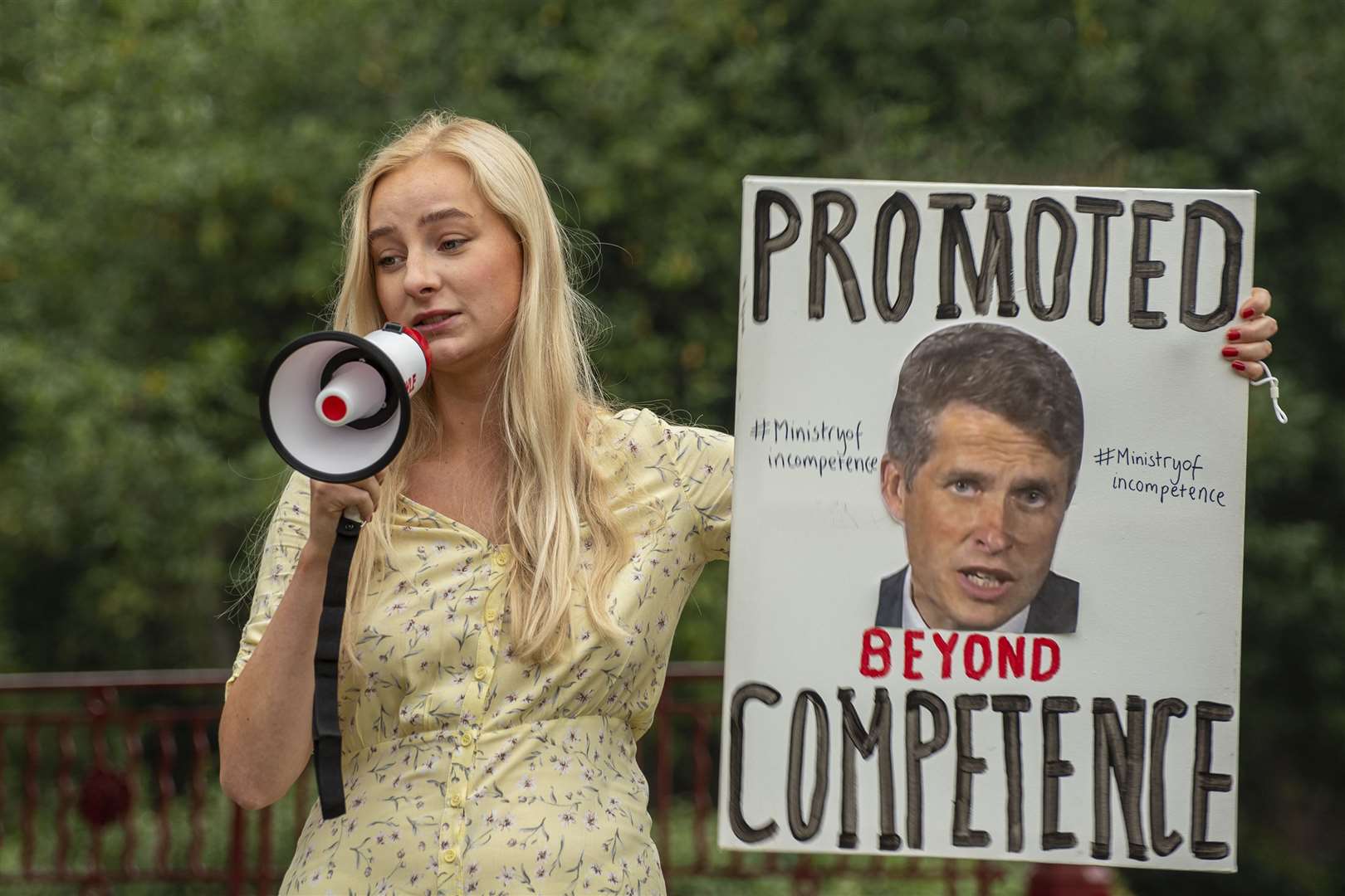 Grammar school pupil Ophelia Gregory who organised a protest in London. Picture: Jo Court