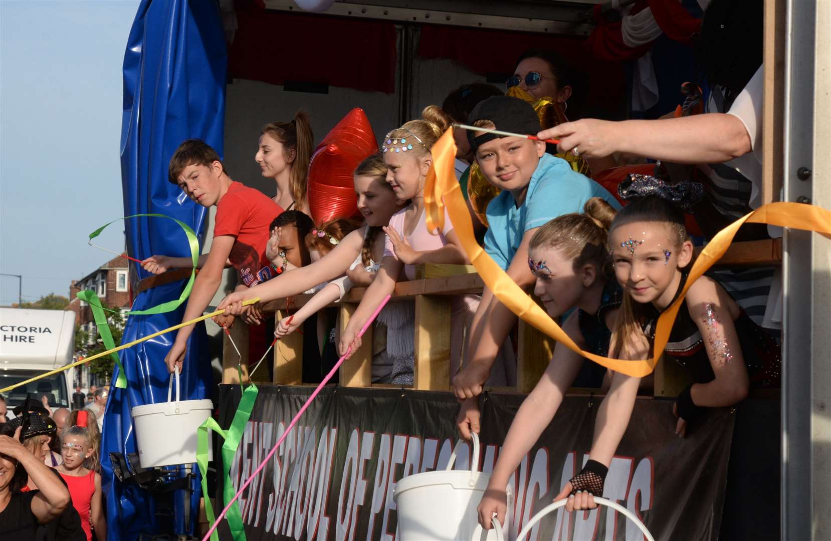 The Kent School of Performing Arts float at the Whitstable Carnival last year