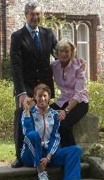 FAMILY BACKING: Georgina with her parents at a reception held by the Lord Mayor of Canterbury. Picture: BARRY DUFFIELD