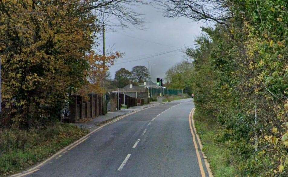 Crews were called to Archers Court Road in Whitfield. Picture: Google Maps