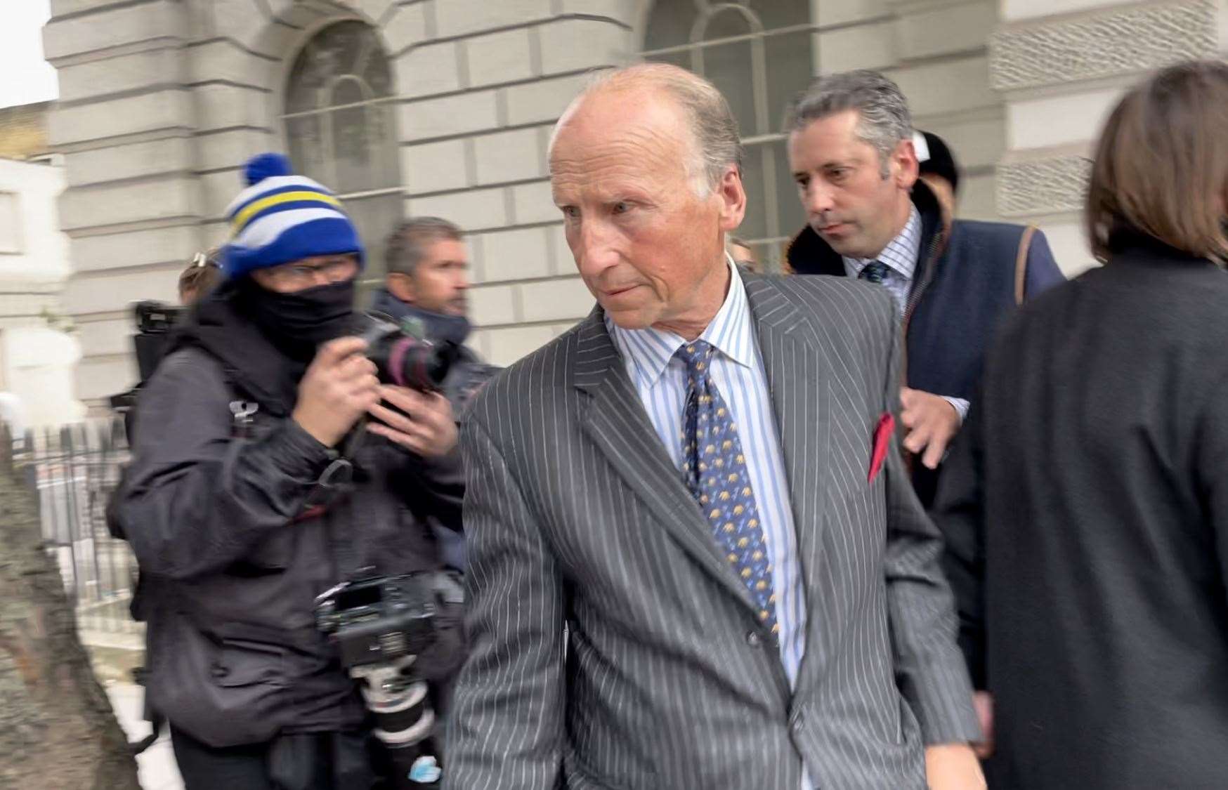 Mark Hankinson leaves Westminster Magistrates’ Court in London (Laura Parnaby/PA)