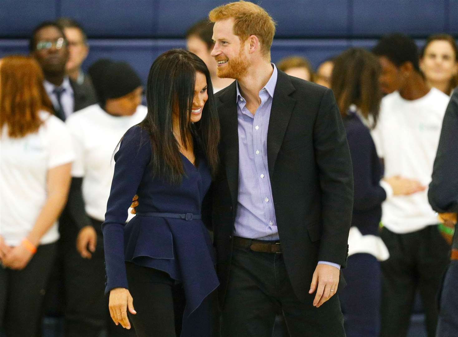 Harry and Meghan attending the Coach Core Awards at Loughborough University in 2018 (Aaron Chown/PA)