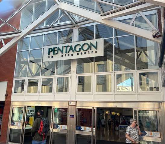 The Pentagon shopping centre in Chatham