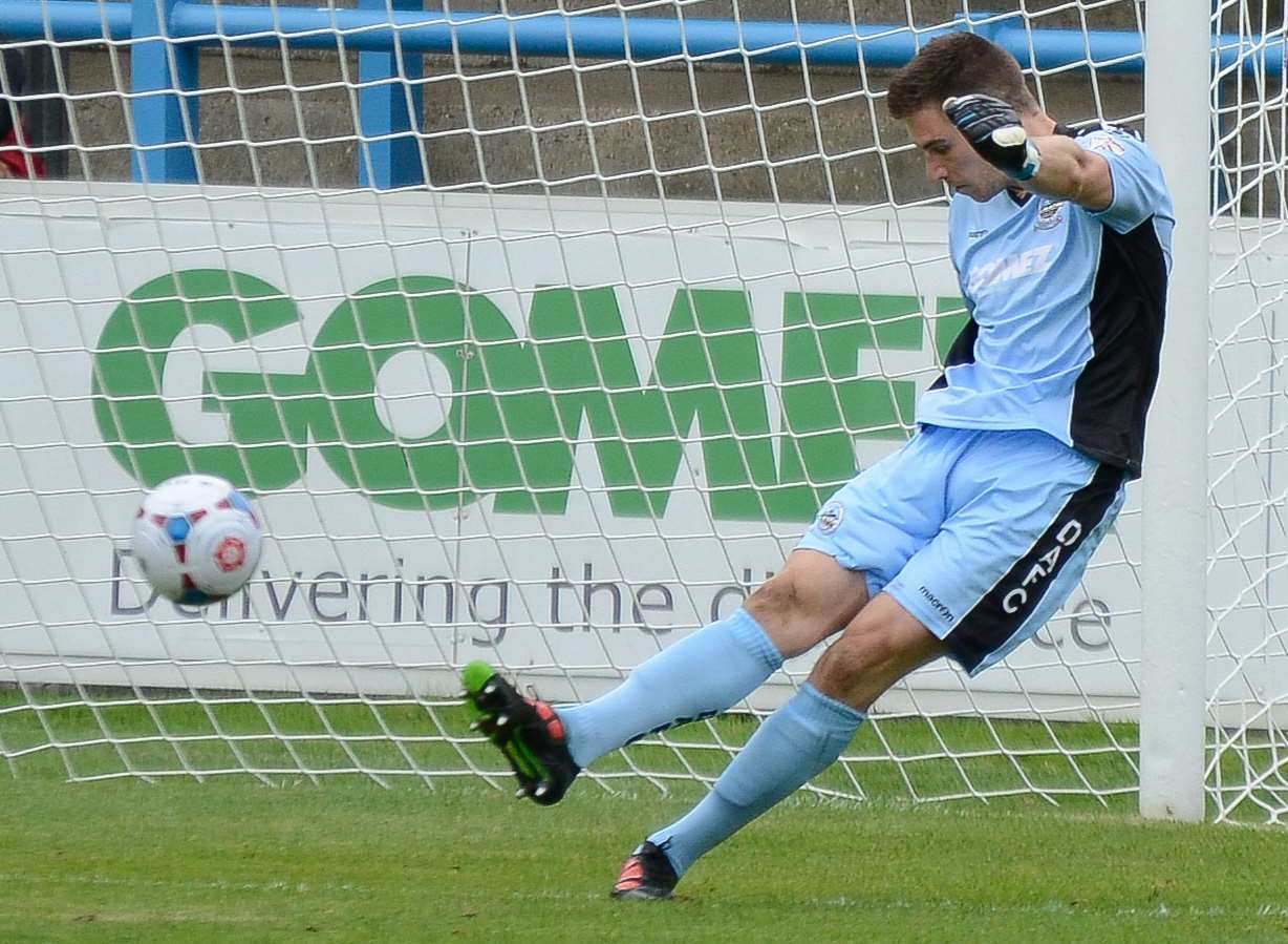 Dover goalkeeper Mitch Walker is still a couple of weeks away from making his return from injury.