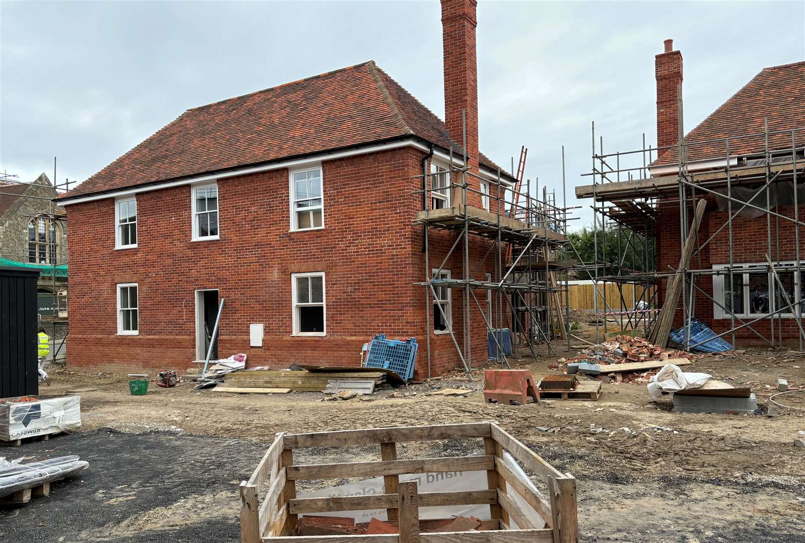 Work being carried out as part of the ‘Wye College Collection’ in the high street