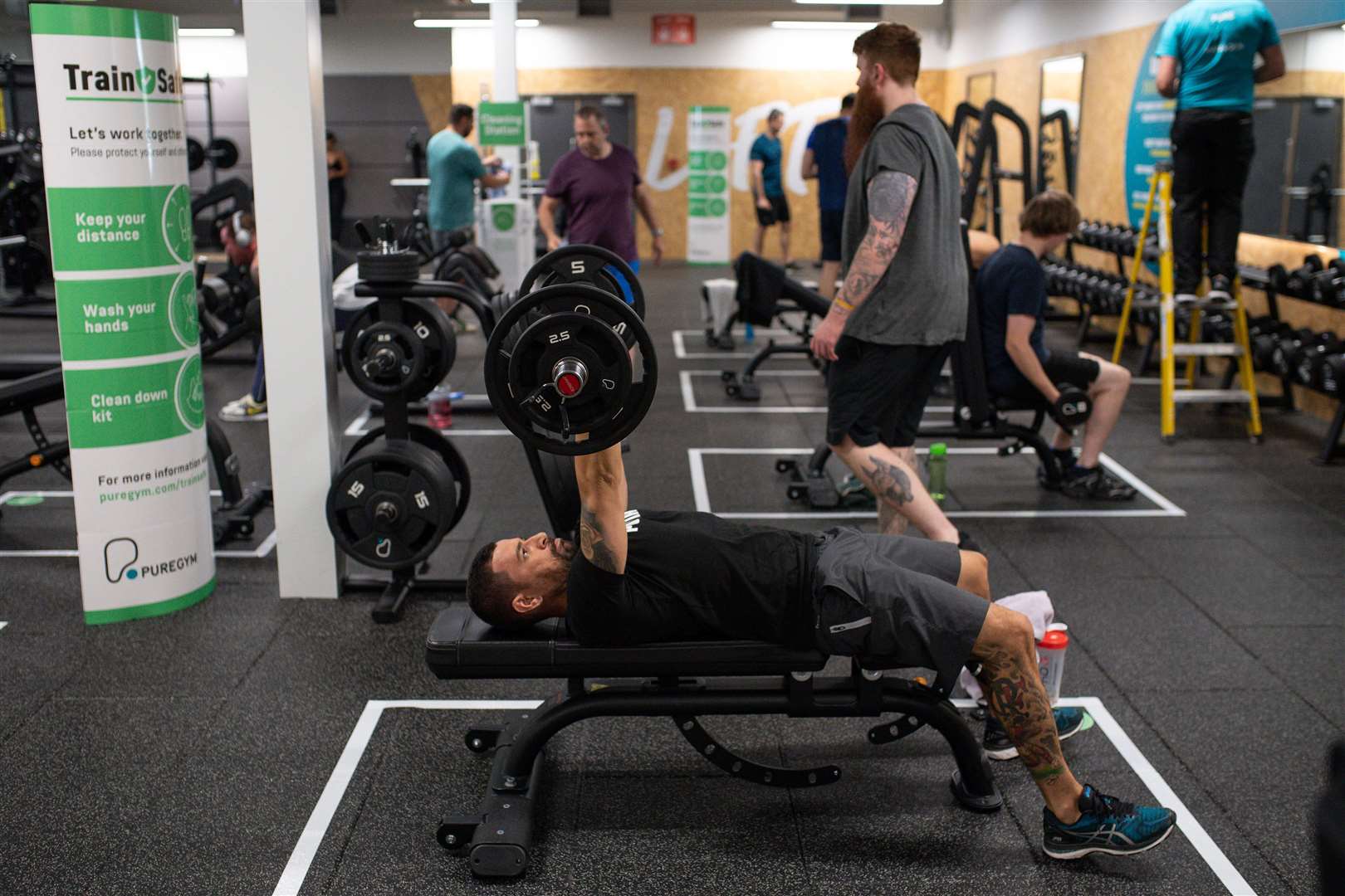 Heavy lifting at PureGym (Jacob King/PA)