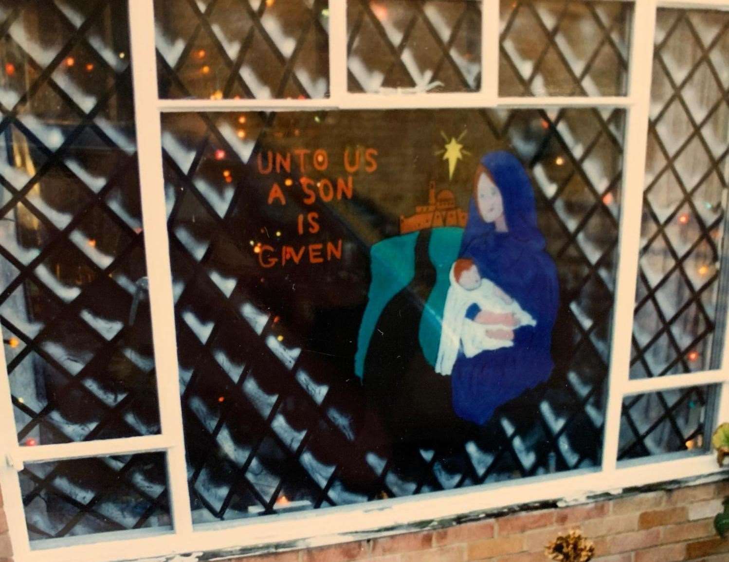 Another window display at the King family home in Rochester in the early years when the tradition began. Picture: Janita King