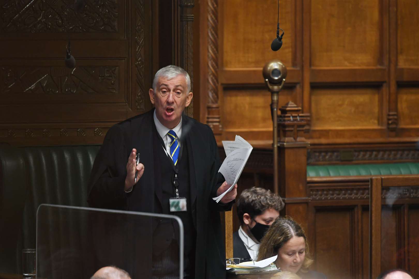 Speaker Sir Lindsay Hoyle said parliamentary staff needed a break (UK Parliament/Jessica Taylor/PA)