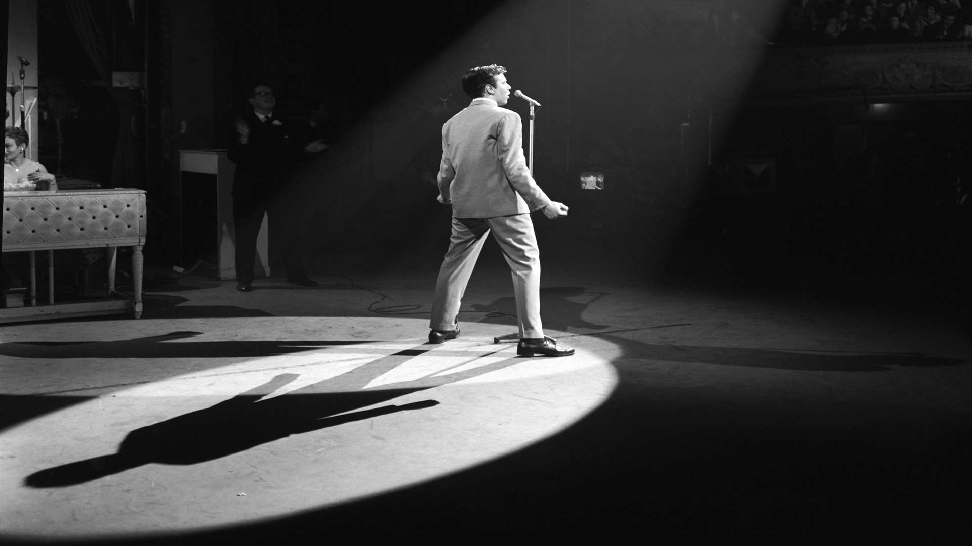 A young Marty Wilde on stage