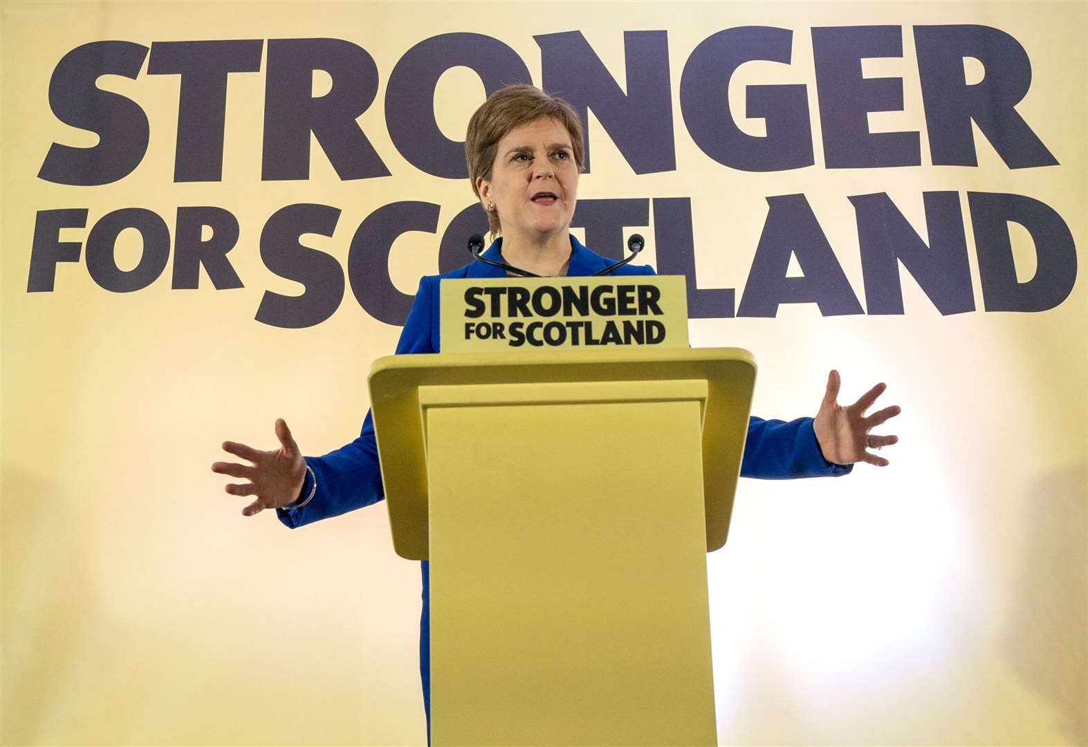 Nicola Sturgeon has said the SNP will fight the next election as a de facto independence referendum (Jane Barlow/PA)