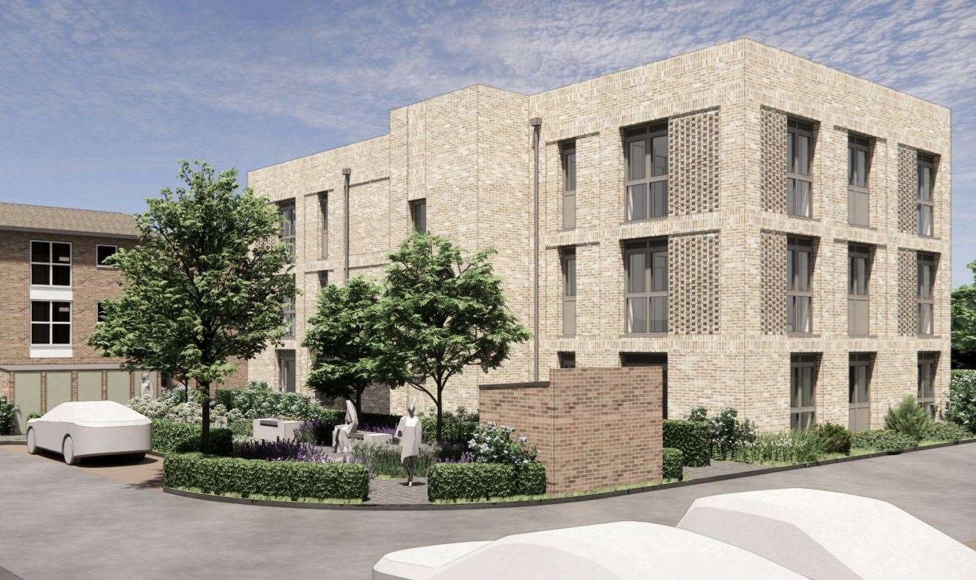 Nine flats and a community garden will be built in Clements Road, Ramsgate. Picture: HMY Architects/ Thanet District Council