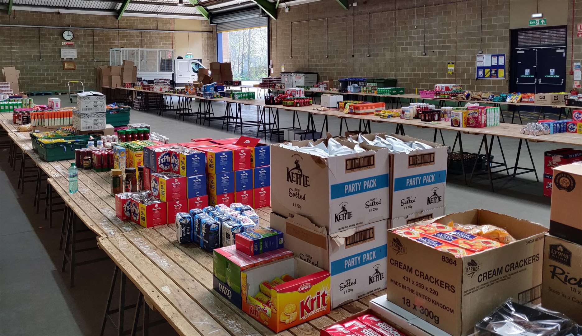 Staff and volunteers at the hub have been delivering food parcels Picture: Maidstone Council