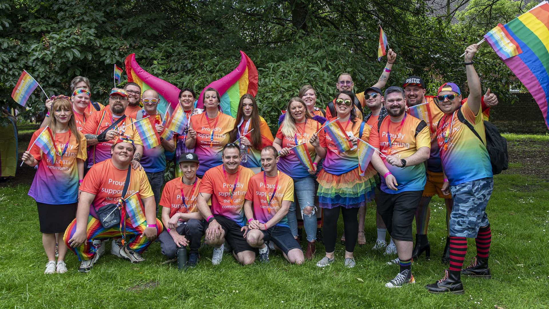 Staff from Canterbury's Argos got in the carnival spirit. Picture: Jo Court