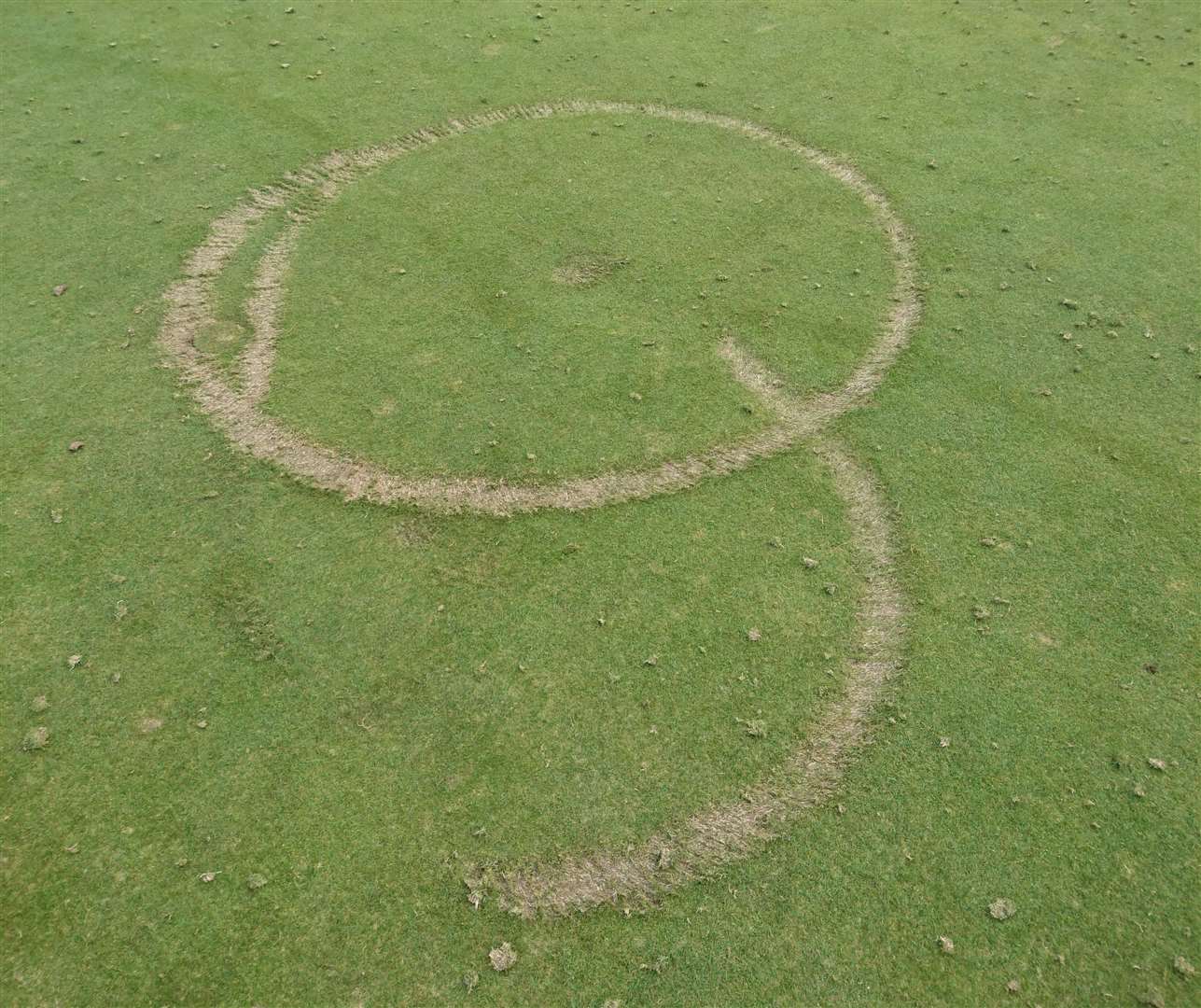 Damage to Canterbury Golf Course grounds by nuisance bikers. Photo: Canterbury Golf Club