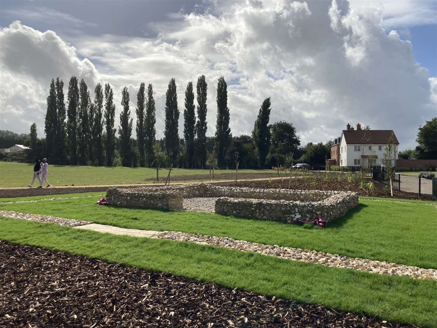 The recreation of the 2,000-year-old Romano-British temple discovered at Newington near Sittingbourne