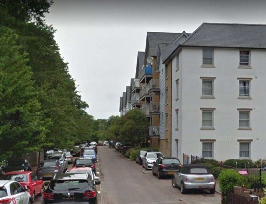 Police found the suspected brothel in St Andrews Close, Canterbury. Picture: Google Street View