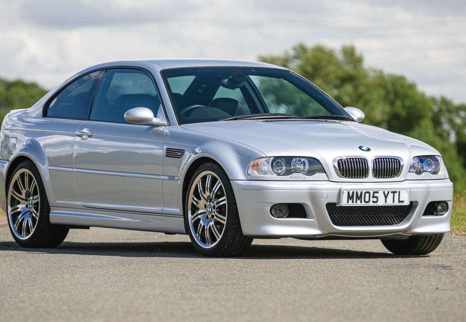 An M3 (E46) in Titanium Silver which sold for: £36,675. Image: Silverstone Auctions.