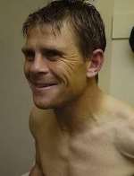 HAPPY MAN: Hessenthaler in the dressing room later. Picture: GRANT FALVEY
