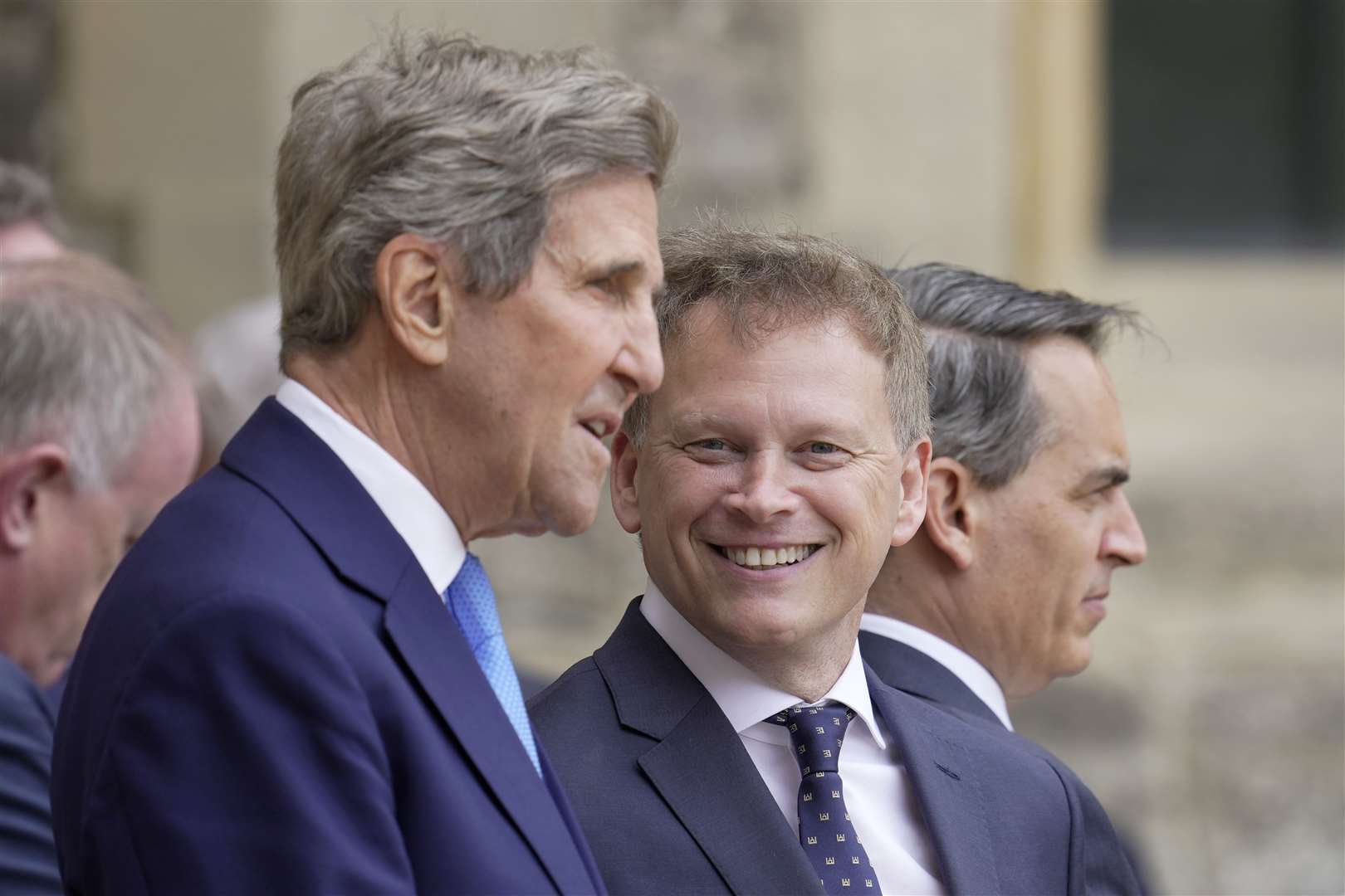 Secretary of State for Energy Security and Net Zero Grant Shapps and United States Special Presidential Envoy for Climate John Kerry (Kin Cheung/PA)