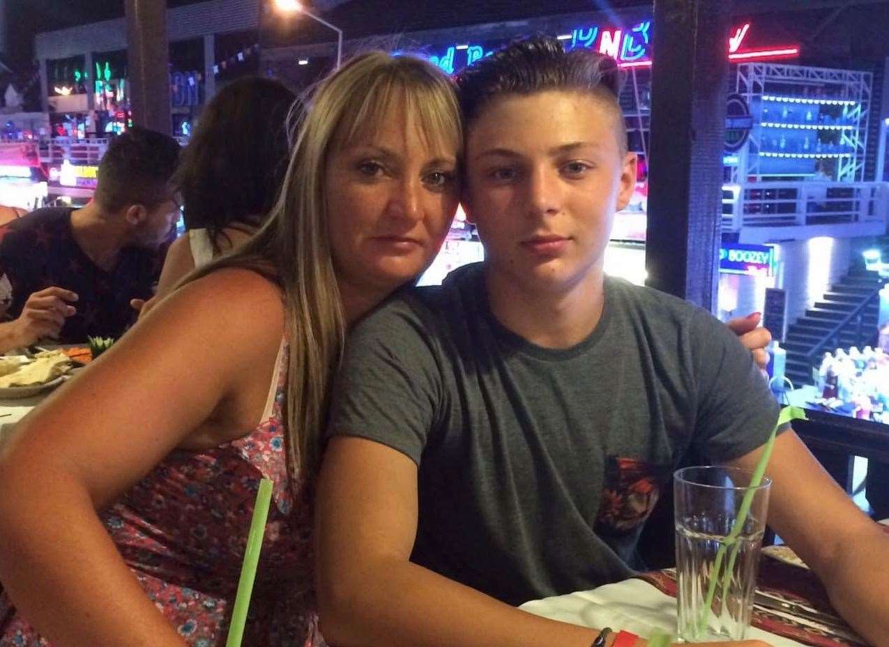 From left: Mum Charlotte has paid tribute to her son Kieran. Picture: Charlotte Ingram