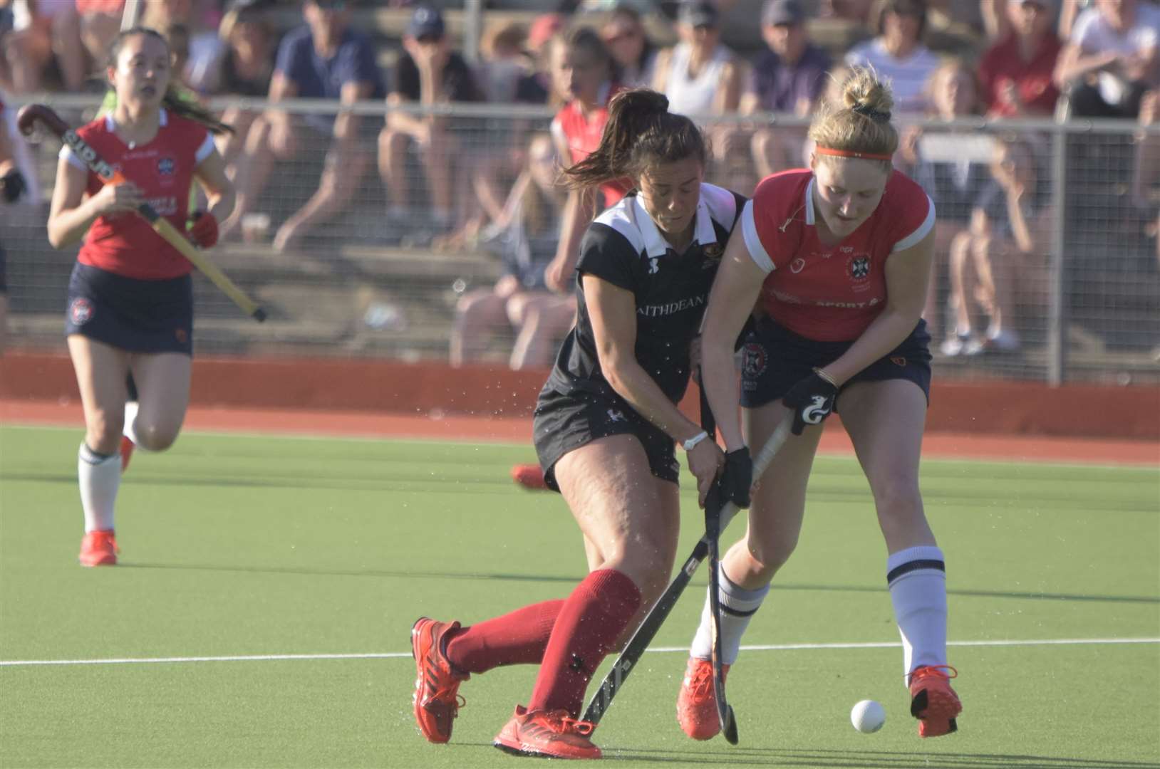 Holcombe in action during the EuroHockey Club Trophy. Picture: Theresa Waight