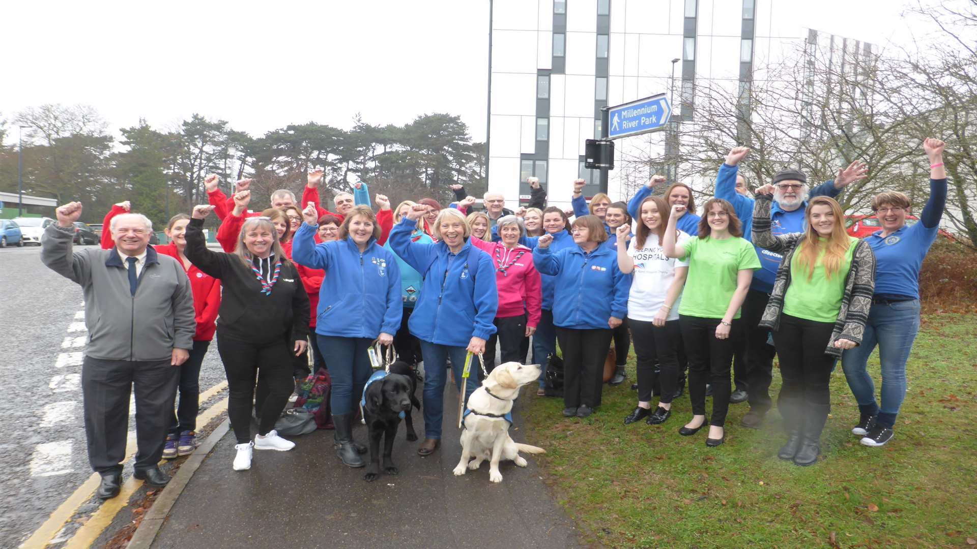 Charities launch the KM Abseil Challenge 2017 at Thomas Place, Maidstone.