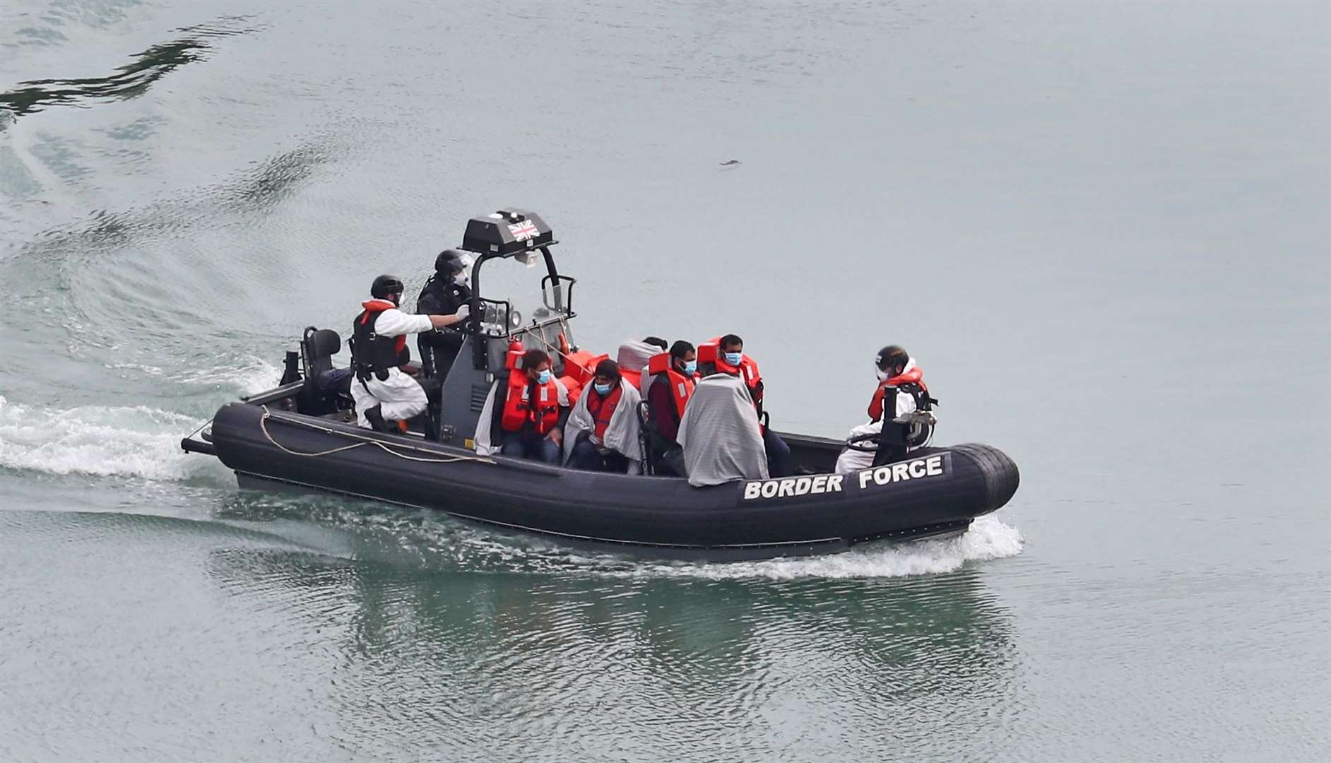 Border Force vessels carrying suspected migrants have been arriving in Dover, Kent, throughout the coronavirus crisis (Gareth Fuller/PA)