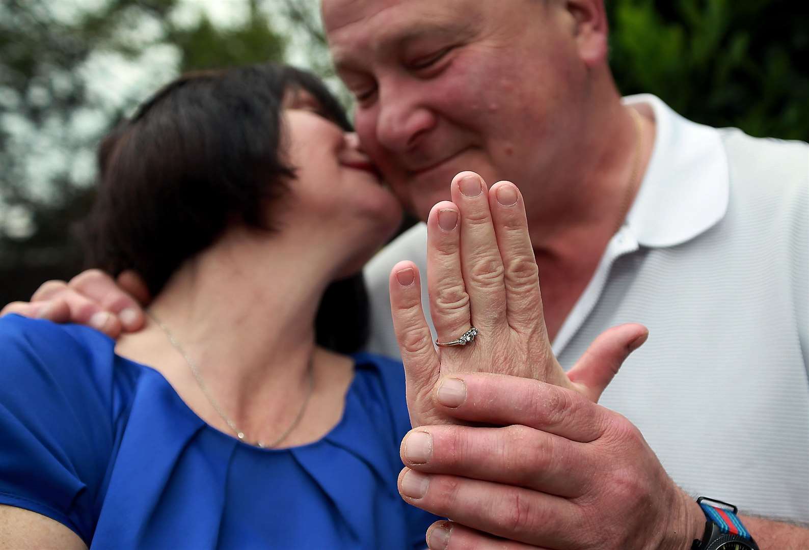 Anita Wheeler and Alex Goodall, from Allington, Maidstone, are getting married in August. Picture: Phil Lee (10667076)