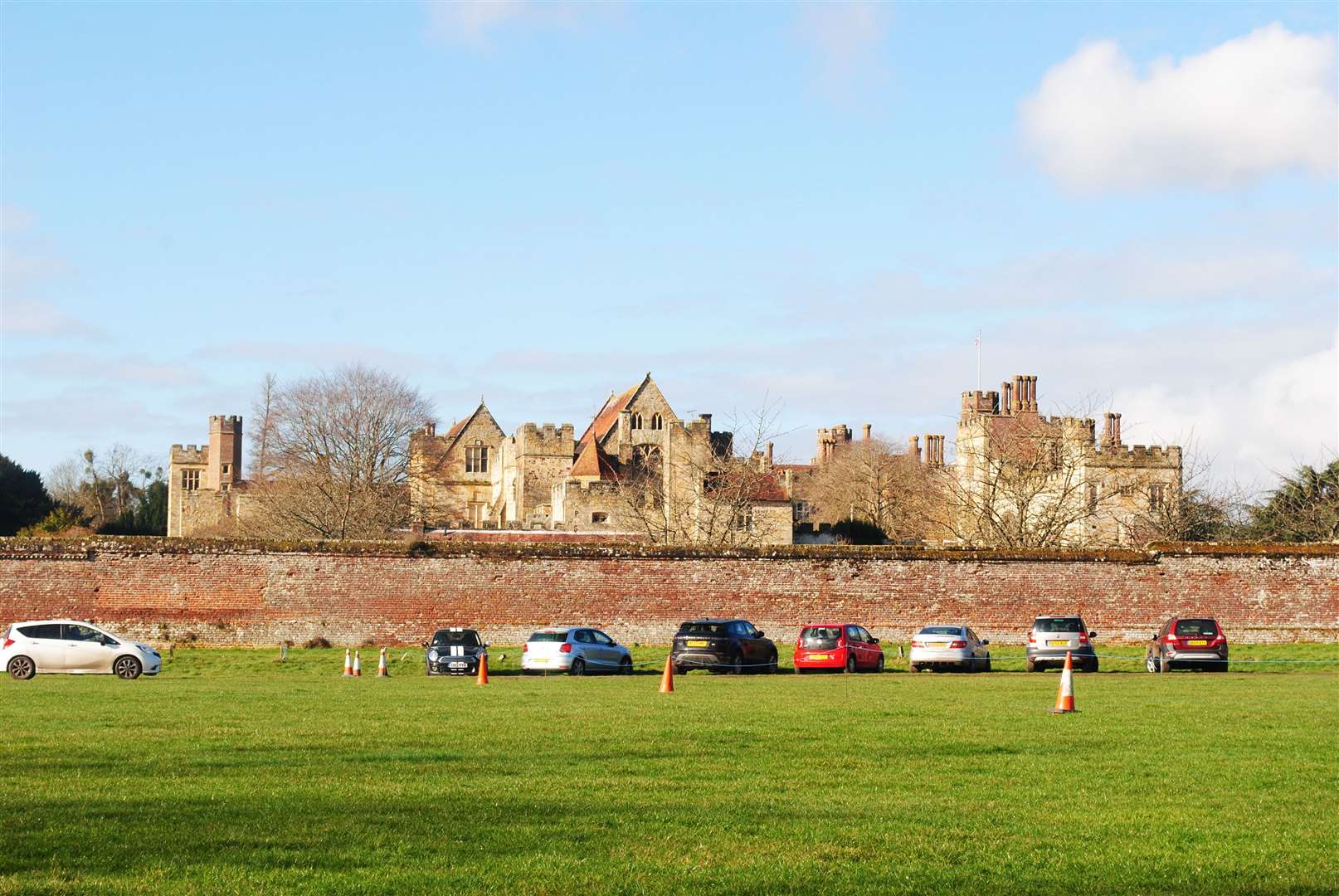 Penshurst market has a picturesque backdrop