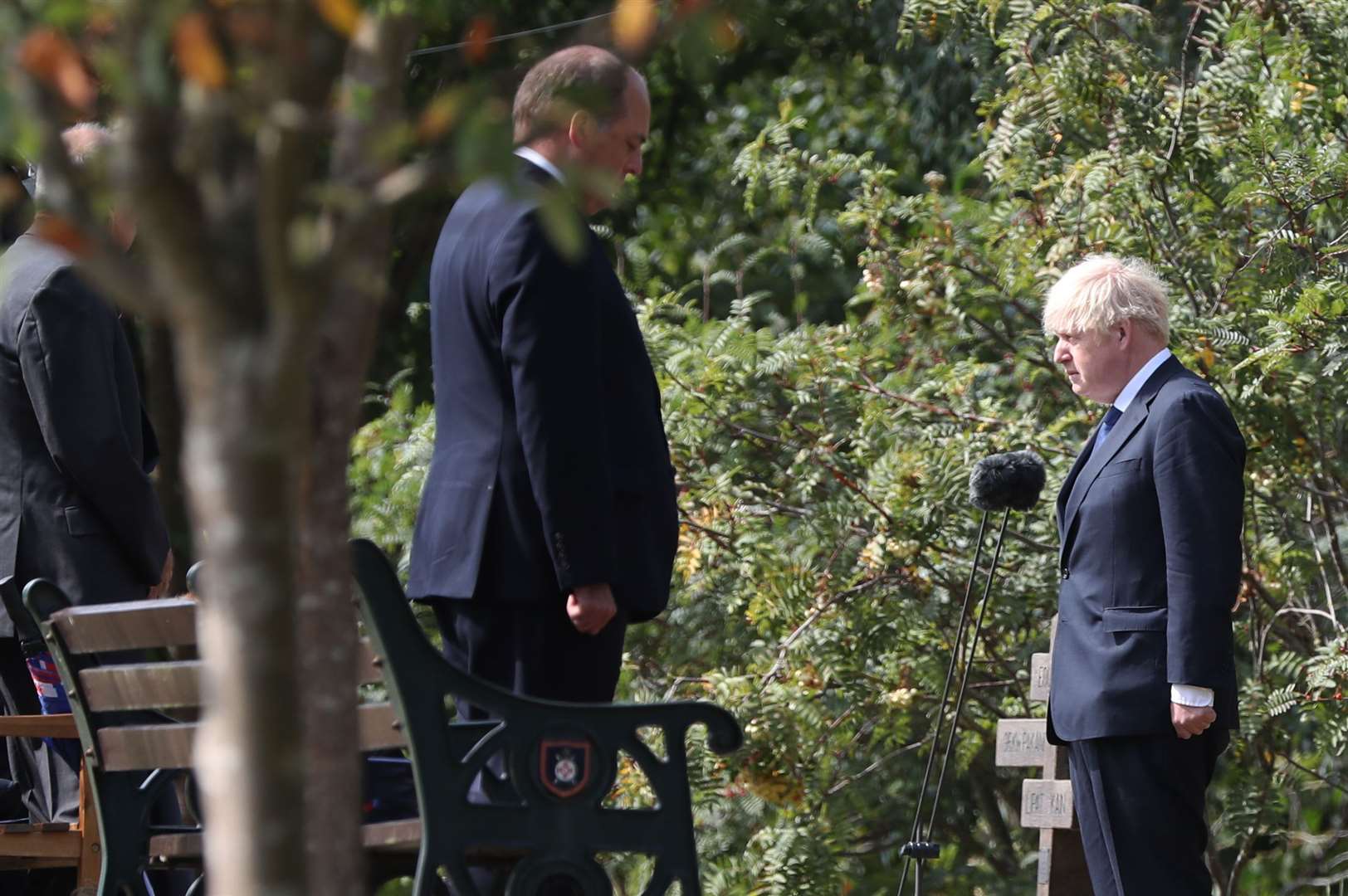 Prime Minister Boris Johnson (right) and Defence Secretary Ben Wallace (Peter Byrne/PA)