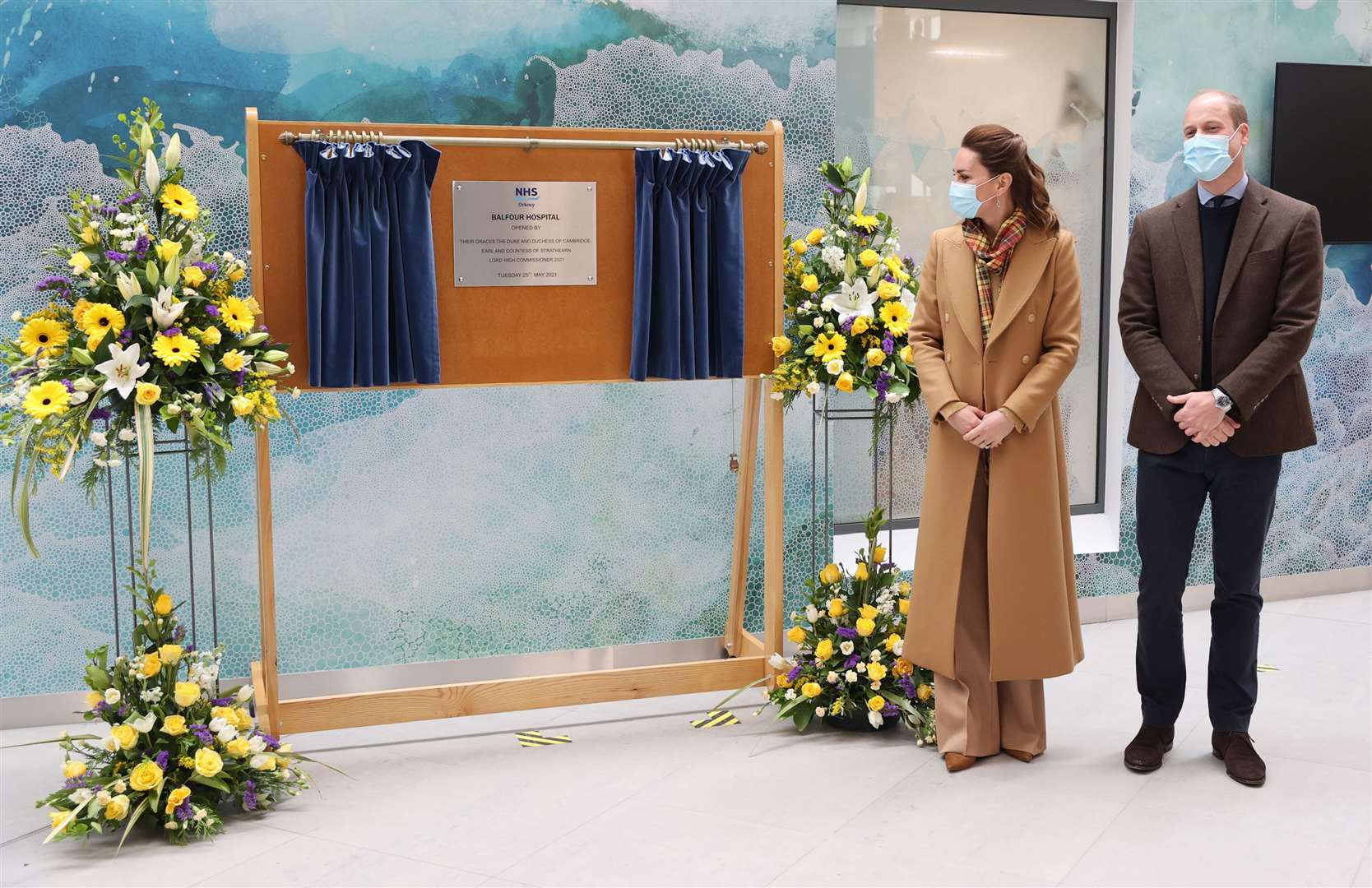 The Cambridges during the official opening of the hospital (Chris Jackson/PA)