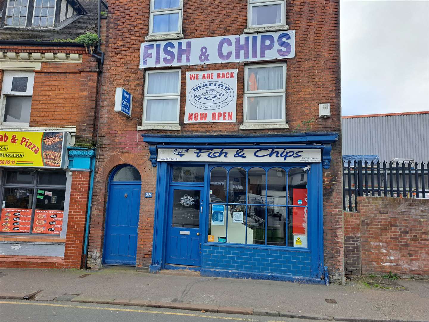 Marino's fish and chip shop in Hart Street