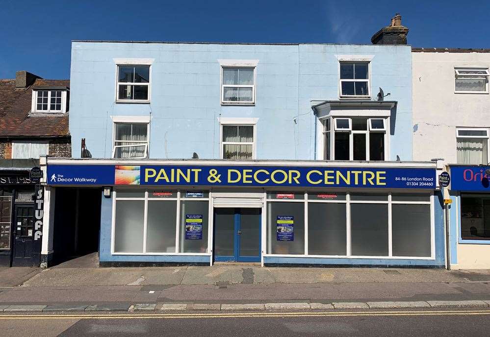 Painting and decorating shop with six flats in Dover to go under the hammer