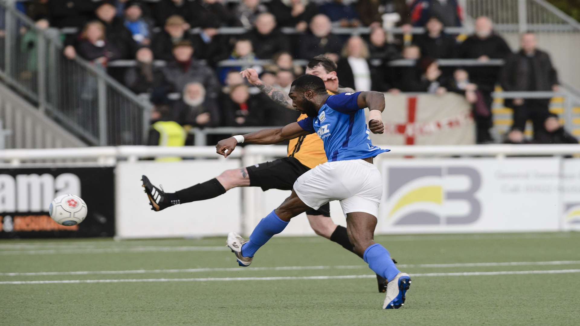 Femi Ilesanmi's wonder strike against Maidstone. Picture: Andy Payton