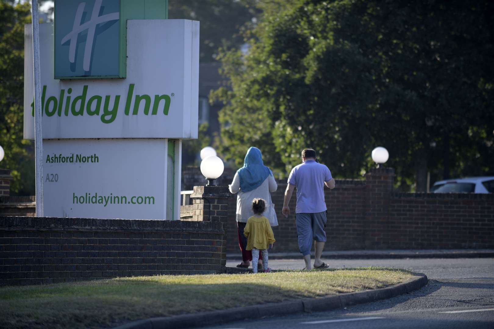 Around 100 Afghan refugees are staying at the Holiday Inn, Hothfield. Picture: Barry Goodwin