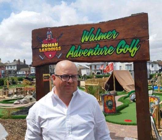 Michael Humphries, boss of Walmer Adventure Golf near Deal. Library picture: KMG