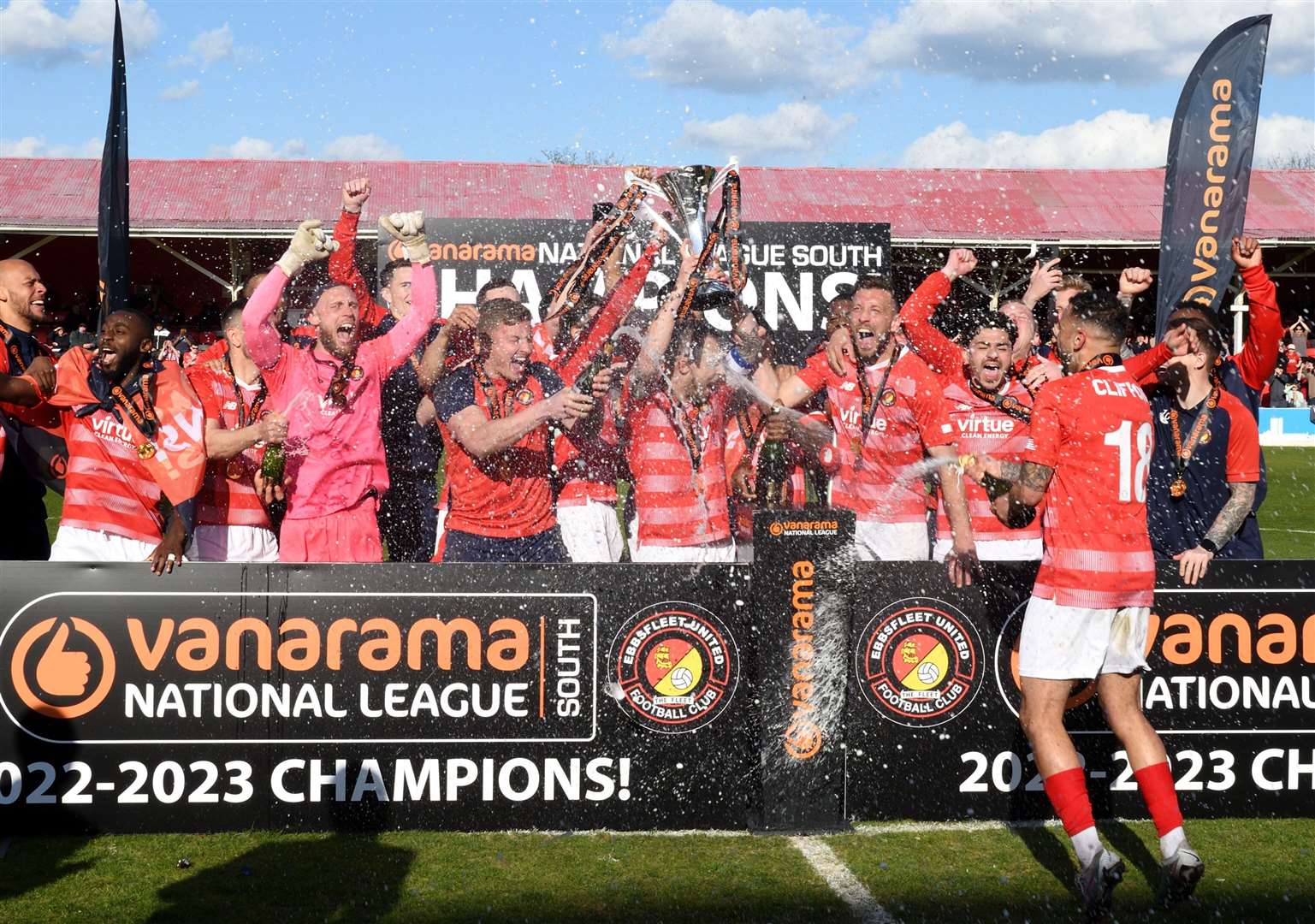 Ebbsfleet United's title win took plenty of hard work, says boss Dennis Kutrieb. Picture: Simon Hildrew