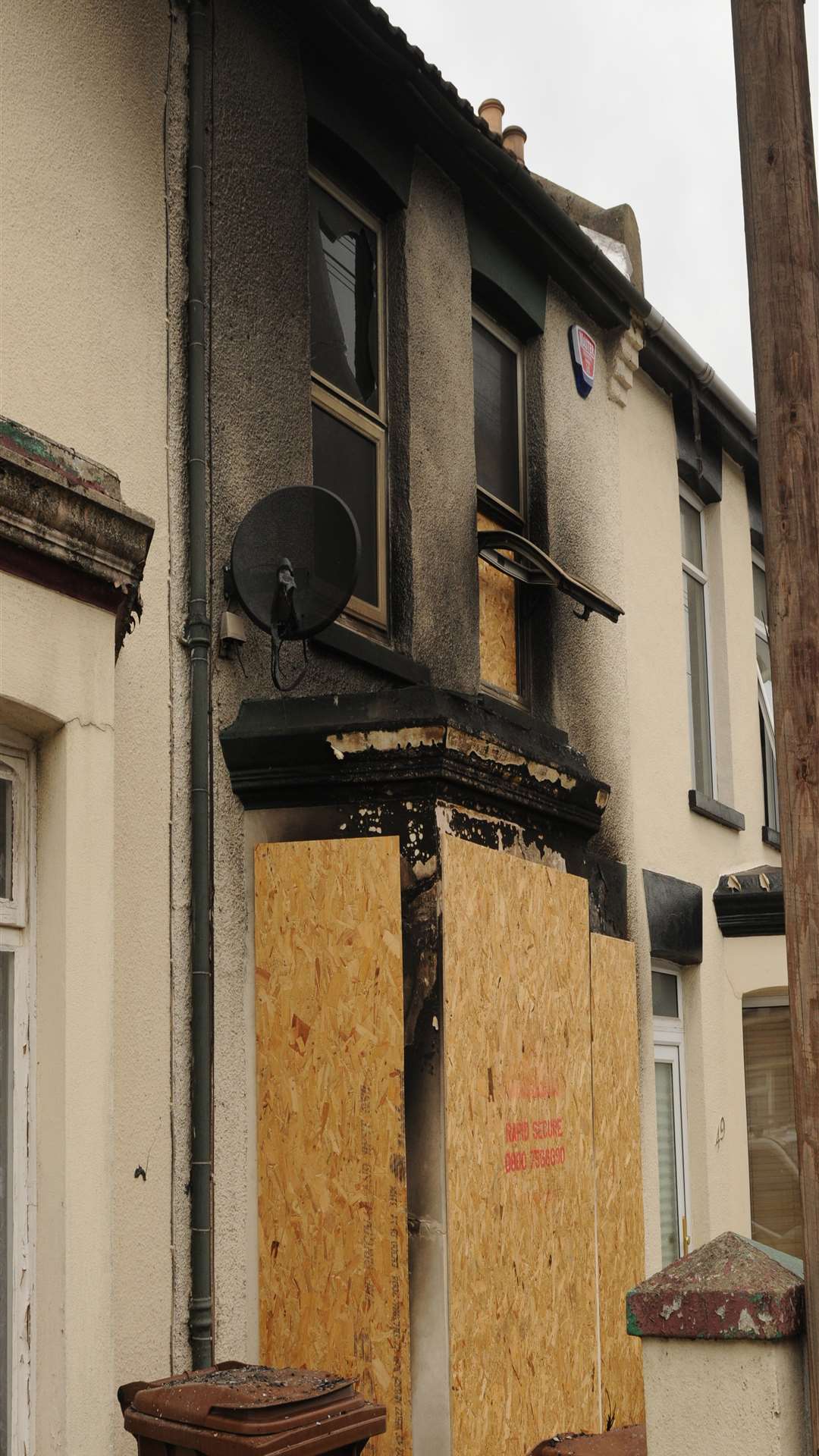 Milton Road, Gillingham. House fire.