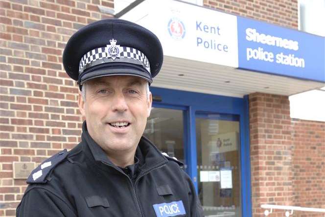 Inspector Tony Cannon at Sheerness police station