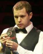 OUT: Barry Hawkins. Picture courtesy World Snooker Association