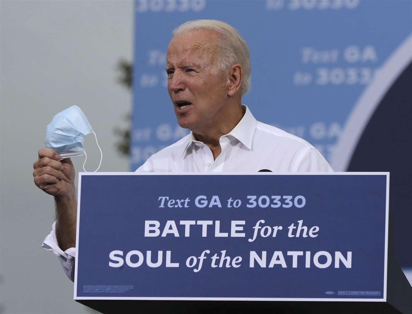 Democratic presidential candidate Joe Biden (Curtis Compton/Atlanta Journal-Constitution via AP)