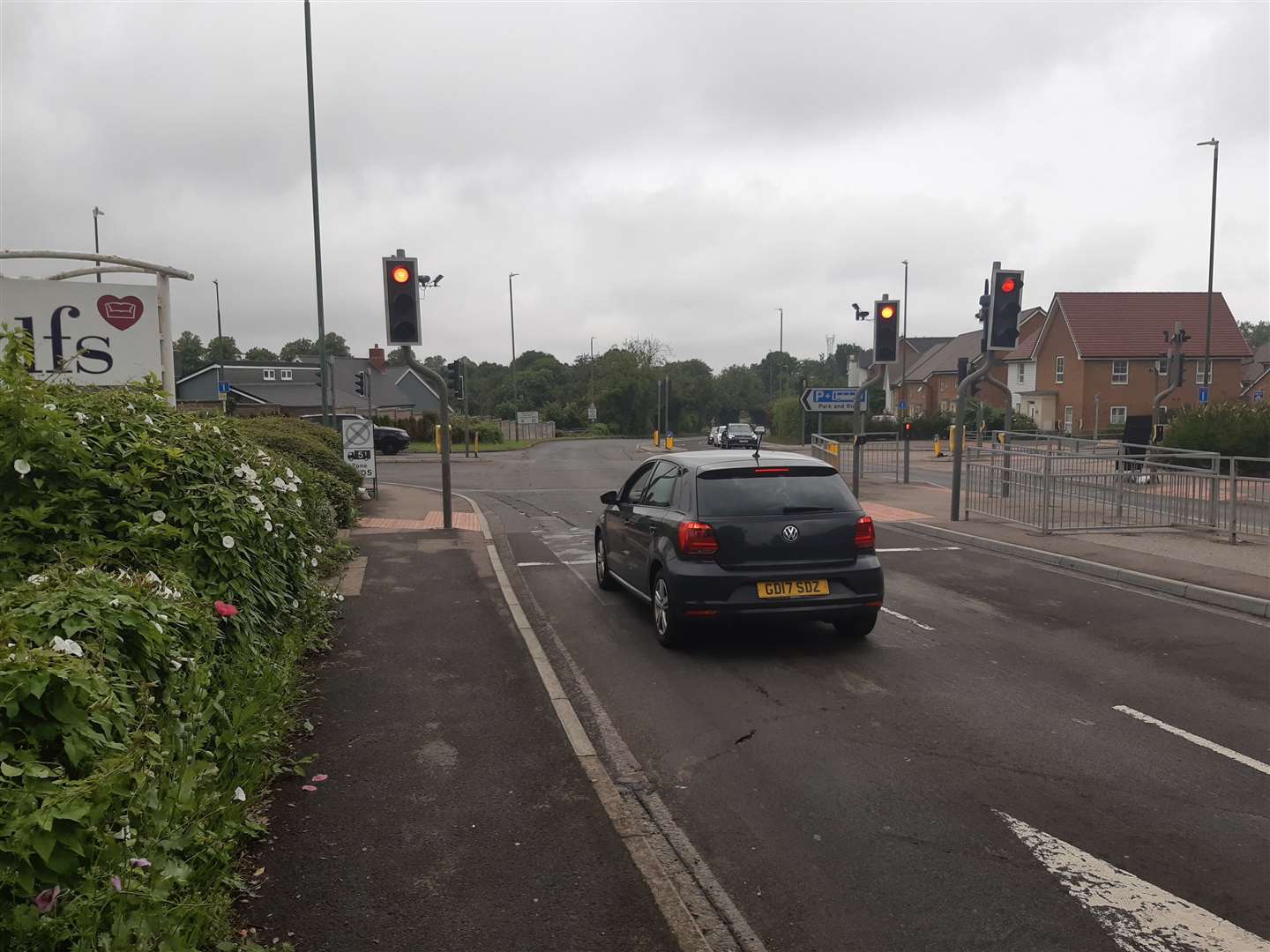 The Beaver Road junction with London Road in Allington