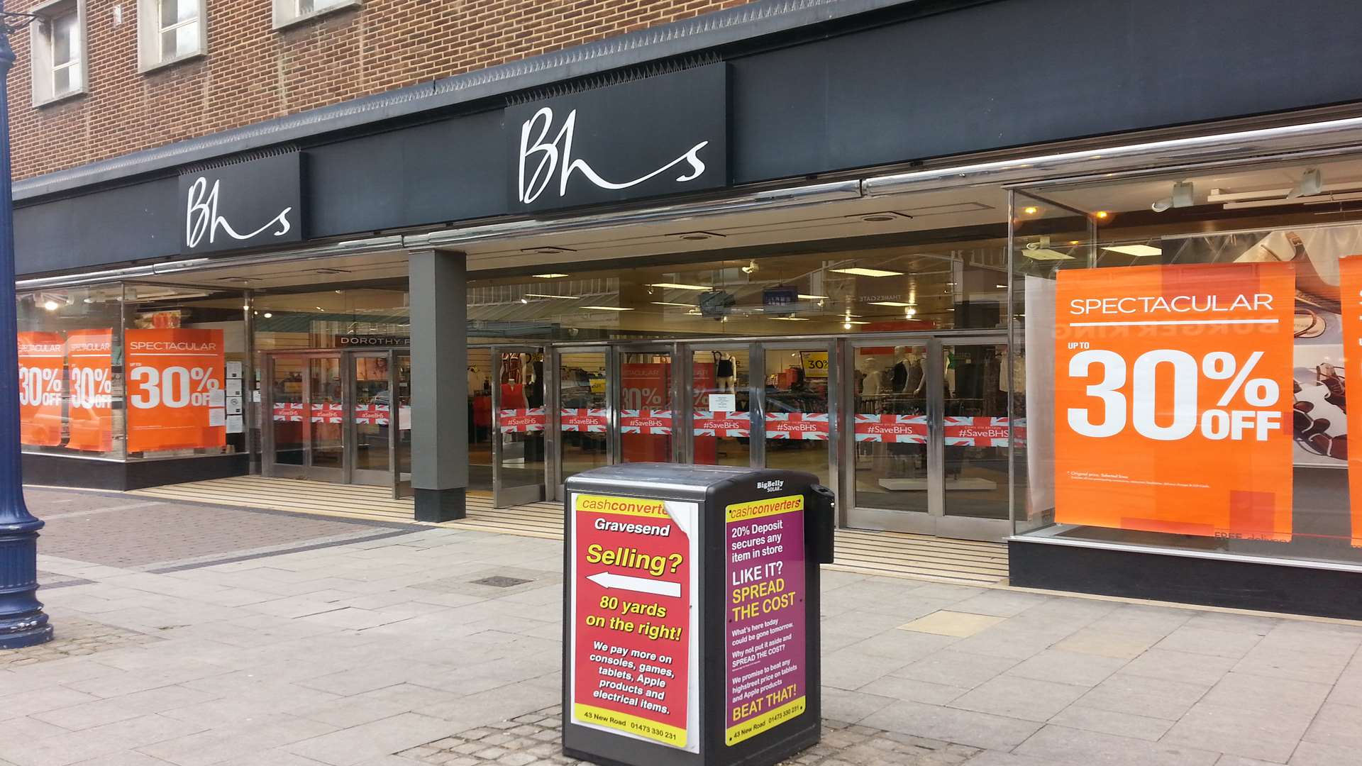 BHS to close winding down stores in Ashford Gravesend Hempstead