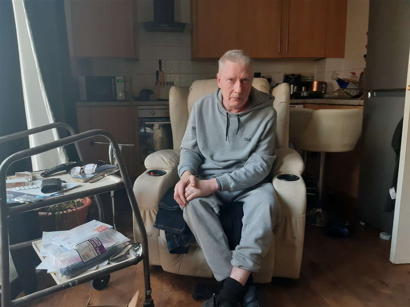 Stroke sufferer Charles Leney, 57, says he will be left housebound if he has nowhere to store or charge his mobility scooter.