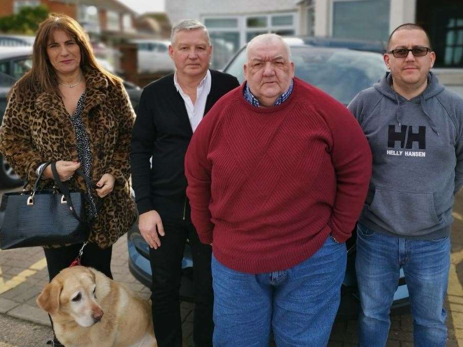 Andy, pictured with other taxi firm owners in Thanet