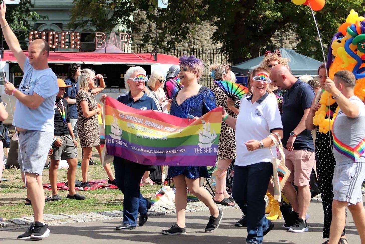 Medway Pride took over Rochester high street today. Picture: Quantum PR