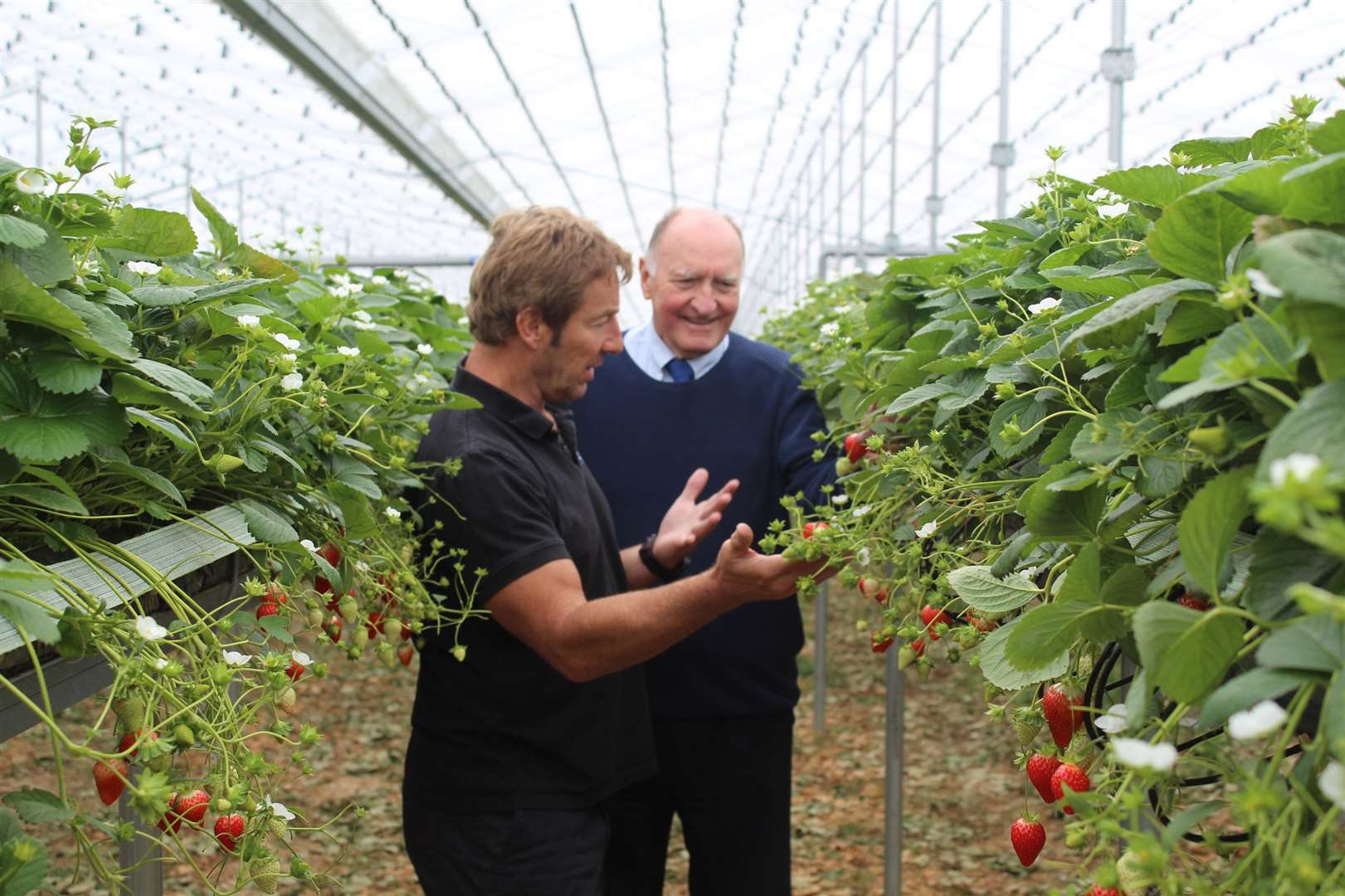 Sean Charlton of Charlton Farms and DHA's Eric Przyjemski