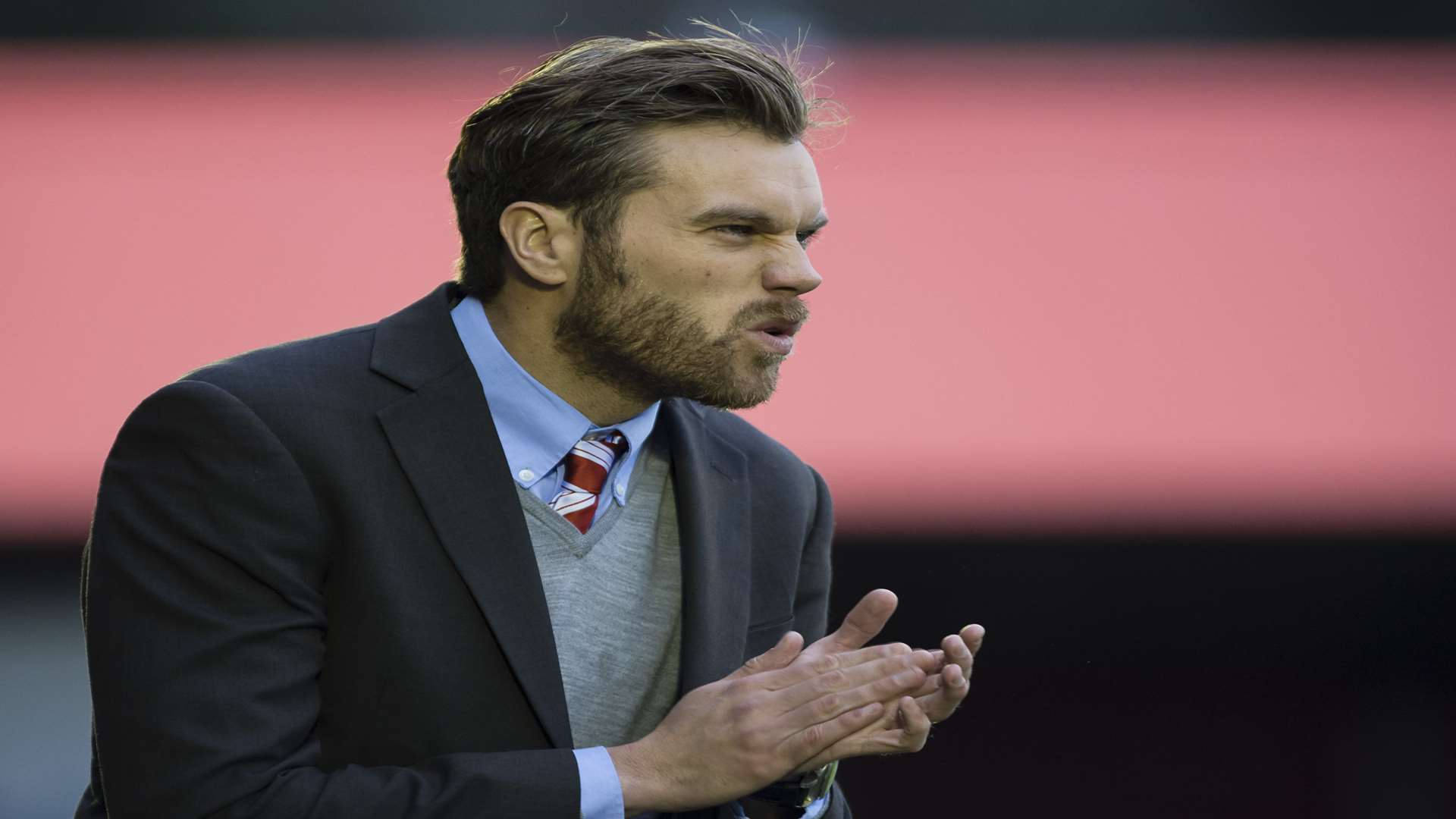 Ebbsfleet United manager Daryl McMahon Picture: Andy Payton