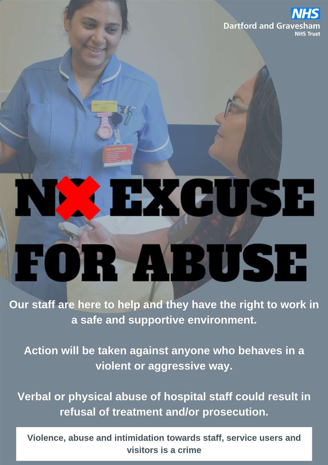 Darent Valley Hospital Launches Campaign To Combat Violence Against Staff